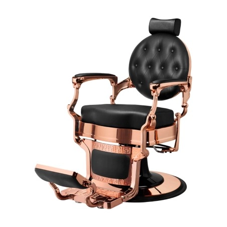 Cadeira de Barbeiro Vintage Buzz Rose Black Weelko -Mudi -Cadeiras de barbeiro