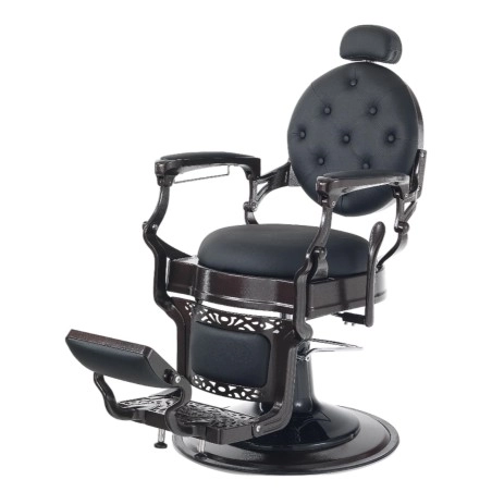 Cadeira de Barbeiro Prestige Black Vintage i-Medstetic -i-Medstetic -Cadeiras de barbeiro
