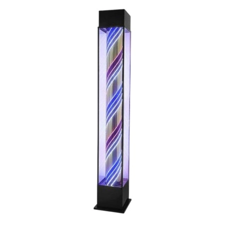 LED Barber Pole with Multicolor Spiral Lighting, Rectangular Design | Weelko -Weelko -Barber Poles