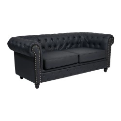Sofá Chesterfield Repose tapizado capitoné - Weelko -Weelko -Sillones de espera