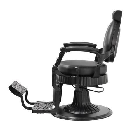 Cadeira de barbeiro retro preto fosco Mudi -Weelko -Cadeiras de barbeiro