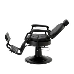 Sillón de barbero Mack Black en aluminio inyectado - i-Medstetic -i-Medstetic -Sillones barbero